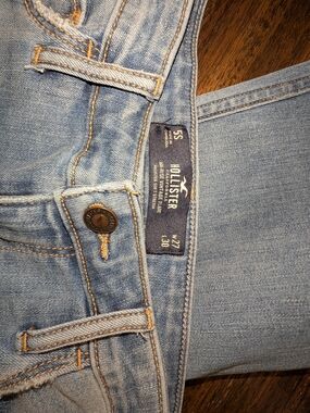 Hollister Light Blue Flare/Wide Leg Jeans
